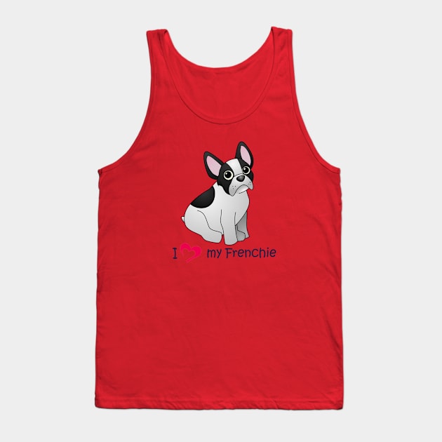 I <3 my Frenchie Tank Top by Ashkerdoodles